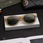 แว่นกันแดด Ray-Ban RB0832SF 146031 Polished Beige Green