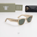 แว่นกันแดด Ray-Ban RB0832SF 146031 Polished Beige Green