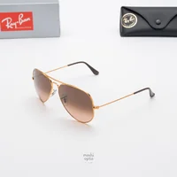 แว่นกันแดด Ray-Ban Aviator large metal RB3025 9001/A5 Pink / Pink Gradient Brown แว่นกันแดด Ray-Ban Aviator large metal RB3025 9001/A5 Pink / Pink Gradient Brown