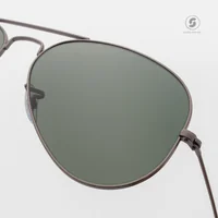 แว่นกันแดด Ray-Ban Aviator large metal RB3025 004/58 Gunmetal / Crystal Green polarized แว่นกันแดด Ray-Ban Aviator large metal RB3025 004/58 Gunmetal / Crystal Green polarized