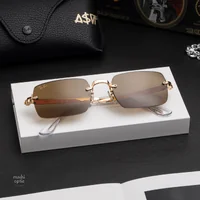 แว่นกันแดด Ray-Ban A$AP Rocky RB3928 001/73 Arista gold / Dark brown