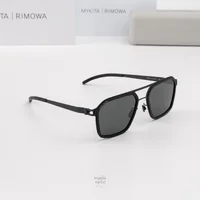 แว่นกันแดด MYKITA RIMOWA SUN MR003 AL4 BLACK BLACK BLACK POLARIZED แว่นกันแดด MYKITA RIMOWA SUN MR003 AL4 BLACK BLACK BLACK POLARIZED