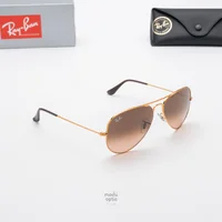 แว่นกันแดด Ray-Ban Aviator large metal RB3025 9001/A5 Pink / Pink Gradient Brown แว่นกันแดด Ray-Ban Aviator large metal RB3025 9001/A5 Pink / Pink Gradient Brown