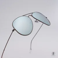 แว่นกันแดด Ray-Ban Aviator large metal RB3025 029/30 Gunmetal / Silver mirror แว่นกันแดด Ray-Ban Aviator large metal RB3025 029/30 Gunmetal / Silver mirror