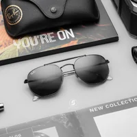แว่นกันแดด Ray-Ban Marshal RB3648 002/B1 Black /Dark Grey