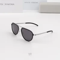 แว่นกันแดด MYKITA RIMOWA SUN MR006 AL1 WHITE SILVER BLACK COOLGREY SOLID แว่นกันแดด MYKITA RIMOWA SUN MR006 AL1 WHITE SILVER BLACK COOLGREY SOLID