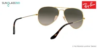 แว่นกันแดด Ray-Ban Aviator large metal RB3025 181/71 Gold Havana / Grey gradient แว่นกันแดด Ray-Ban Aviator large metal RB3025 181/71 Gold Havana / Grey gradient