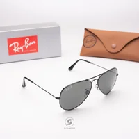 แว่นกันแดด Ray-Ban Aviator large metal RB3025 002/58 Black / Green Polarized แว่นกันแดด Ray-Ban Aviator large metal RB3025 002/58 Black / Green Polarized
