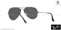 แว่นกันแดด Ray-Ban Aviator large metal RB3025 002/48 Black / Black Polarized แว่นกันแดด Ray-Ban Aviator large metal RB3025 002/48 Black / Black Polarized