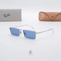 แว่นกันแดด Ray-Ban Emy RB3741 003/80 Silver / Blue แว่นกันแดด Ray-Ban Emy RB3741 003/80 Silver / Blue
