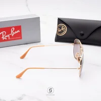 แว่นกันแดด Ray-Ban Aviator large metal RB3025 9064V8 Gold / Grey Photochromic