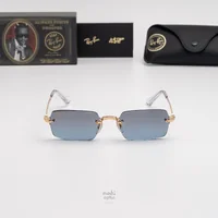 แว่นกันแดด Ray-Ban A$AP Rocky RB3928 001/S2 Arista gold / Blue gradient dark grey