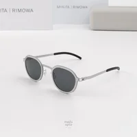 แว่นกันแดด MYKITA RIMOWA SUN MR001 AL2 WHITE SILVER SILVER DARKGREY SOLID แว่นกันแดด MYKITA RIMOWA SUN MR001 AL2 WHITE SILVER SILVER DARKGREY SOLID