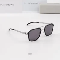 แว่นกันแดด MYKITA RIMOWA SUN MR003 AL1 WHITE SILVER BLACK COOLGREY SOLID