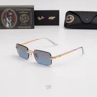 แว่นกันแดด Ray-Ban A$AP Rocky RB3928 001/S2 Arista gold / Blue gradient dark grey