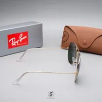 แว่นกันแดด Ray-Ban Aviator large metal ii RB3026 L2846 Black / Green G-15