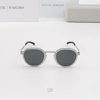 แว่นกันแดด MYKITA RIMOWA SUN MR001 AL2 WHITE SILVER SILVER DARKGREY SOLID แว่นกันแดด MYKITA RIMOWA SUN MR001 AL2 WHITE SILVER SILVER DARKGREY SOLID