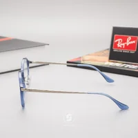 แว่นสายตา Ray-Ban RX7187D 8078 Shiny Transparent Blue แว่นสายตา Ray-Ban RX7187D 8078 Shiny Transparent Blue