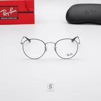 แว่นสายตา Ray-Ban Round Metal RX3447V 2861 Black on Silver แว่นสายตา Ray-Ban Round Metal RX3447V 2861 Black on Silver