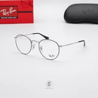 แว่นสายตา Ray-Ban Round Metal RX3447V 2861 Black on Silver แว่นสายตา Ray-Ban Round Metal RX3447V 2861 Black on Silver