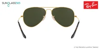 แว่นกันแดด Ray-Ban Aviator large metal RB3025 181 Gold / Green G-15 แว่นกันแดด Ray-Ban Aviator large metal RB3025 181 Gold / Green G-15