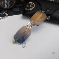 แว่นกันแดด Ray-Ban A$AP Rocky RB3928 001/S2 Arista gold / Blue gradient dark grey