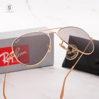แว่นกันแดด Ray-Ban Aviator large metal RB3025 9064V8 Gold / Grey Photochromic