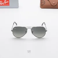 แว่นกันแดด Ray-Ban Aviator large metal RB3025 004/71 Gunmetal / Grey Gradient