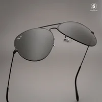 แว่นกันแดด Ray-Ban Aviator large metal ii RB3026 L2821 Black / Green G-15 แว่นกันแดด Ray-Ban Aviator large metal ii RB3026 L2821 Black / Green G-15