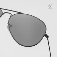 แว่นกันแดด Ray-Ban Aviator large metal RB3025 002/58 Black / Green Polarized แว่นกันแดด Ray-Ban Aviator large metal RB3025 002/58 Black / Green Polarized