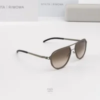 แว่นกันแดด MYKITA RIMOWA SUN MR006 AL5 CLAY GREEN CLAY GREEN RAWBROWN GRADIENT แว่นกันแดด MYKITA RIMOWA SUN MR006 AL5 CLAY GREEN CLAY GREEN RAWBROWN GRADIENT