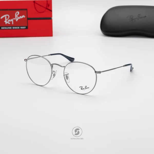 แว่นสายตา Ray-Ban Round Metal RX3447V 2502 Gunmetal image 2 แว่นสายตา Ray-Ban Round Metal RX3447V 2502 Gunmetal image 2