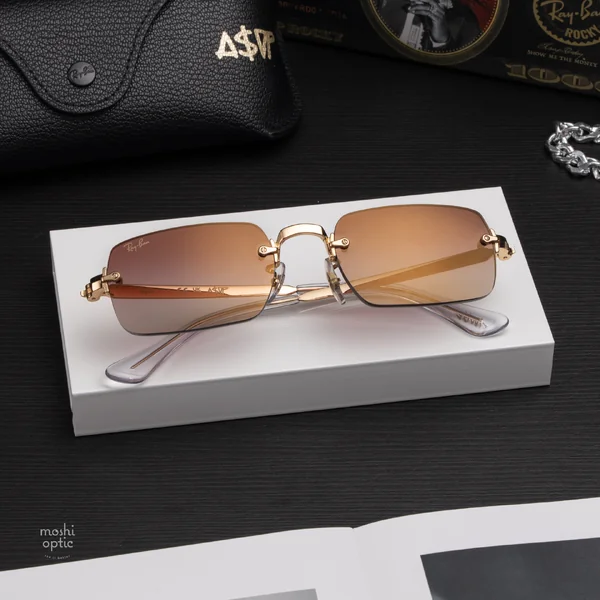 แว่นกันแดด Ray-Ban A$AP Rocky RB3928 001/8H Arista gold / Clear gradient dark violet แว่นกันแดด Ray-Ban A$AP Rocky RB3928 001/8H Arista gold / Clear gradient dark violet