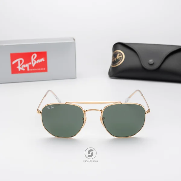 แว่นกันแดด Ray-Ban Marshal RB3648 001 Arista Gold / G-15 Green image 2 แว่นกันแดด Ray-Ban Marshal RB3648 001 Arista Gold / G-15 Green image 2