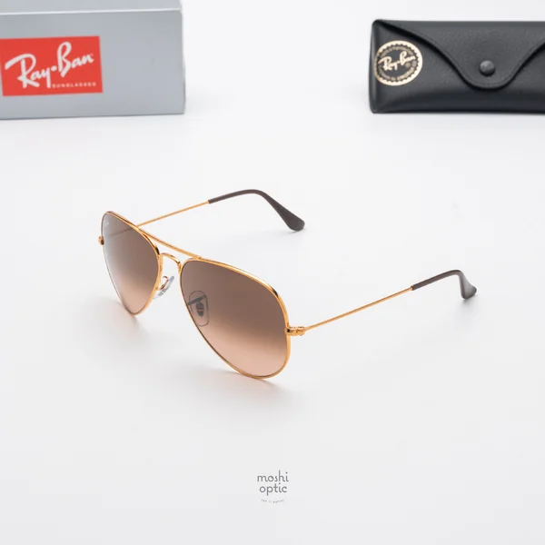แว่นกันแดด Ray-Ban Aviator large metal RB3025 9001/A5 Pink / Pink Gradient Brown image 2 แว่นกันแดด Ray-Ban Aviator large metal RB3025 9001/A5 Pink / Pink Gradient Brown image 2
