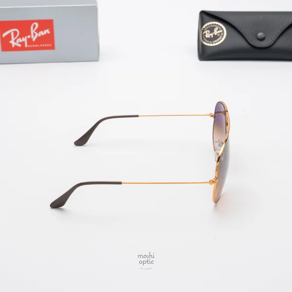 แว่นกันแดด Ray-Ban Aviator large metal RB3025 9001/A5 Pink / Pink Gradient Brown image 5 แว่นกันแดด Ray-Ban Aviator large metal RB3025 9001/A5 Pink / Pink Gradient Brown image 5