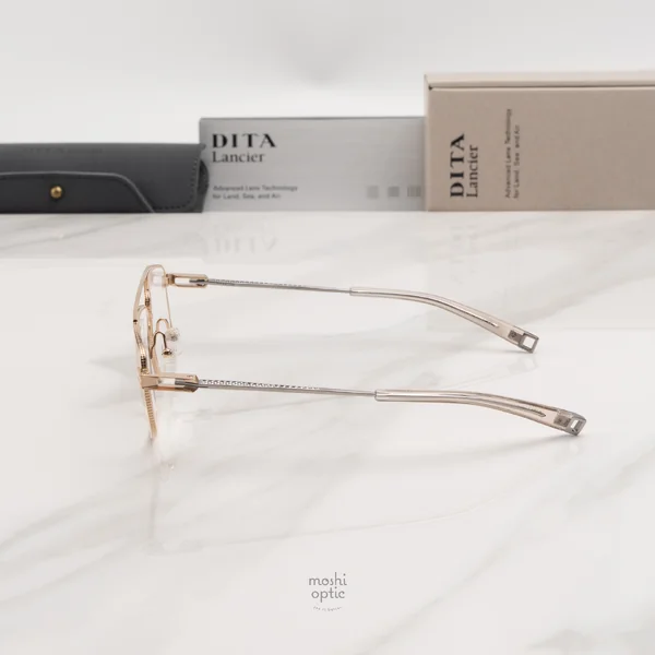 แว่นสายตา DITA LANCIER DLX144 A 01 White Gold / Shiny Silver image 4