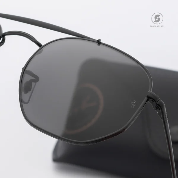 แว่นกันแดด Ray-Ban Marshal RB3648 002/B1 Black /Dark Grey image 6