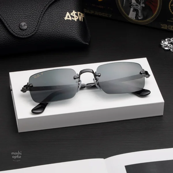 แว่นกันแดด Ray-Ban A$AP Rocky RB3928 002/81 Black / Dark grey polarized แว่นกันแดด Ray-Ban A$AP Rocky RB3928 002/81 Black / Dark grey polarized