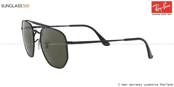 แว่นกันแดด Ray-Ban Marshal RB3648 002/58 Black / Green Polarized image 3 แว่นกันแดด Ray-Ban Marshal RB3648 002/58 Black / Green Polarized image 3
