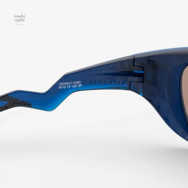 OAKLEY Lateralis OO9431-03 Matte Transparent Blue Prizm Deep Water Polarized image 8