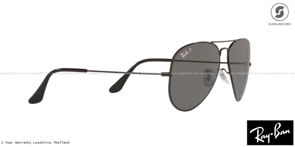 แว่นกันแดด Ray-Ban Aviator large metal RB3025 002/48 Black / Black Polarized image 11 แว่นกันแดด Ray-Ban Aviator large metal RB3025 002/48 Black / Black Polarized image 11