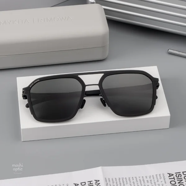 แว่นกันแดด MYKITA RIMOWA SUN MR003 AL4 BLACK BLACK BLACK POLARIZED image 2 แว่นกันแดด MYKITA RIMOWA SUN MR003 AL4 BLACK BLACK BLACK POLARIZED image 2