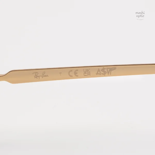 แว่นกันแดด Ray-Ban A$AP Rocky RB3928 001/S2 Arista gold / Blue gradient dark grey image 8