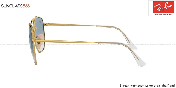 แว่นกันแดด Ray-Ban Marshal RB3648 001/3F Gold /Clear Gradient Blue image 4