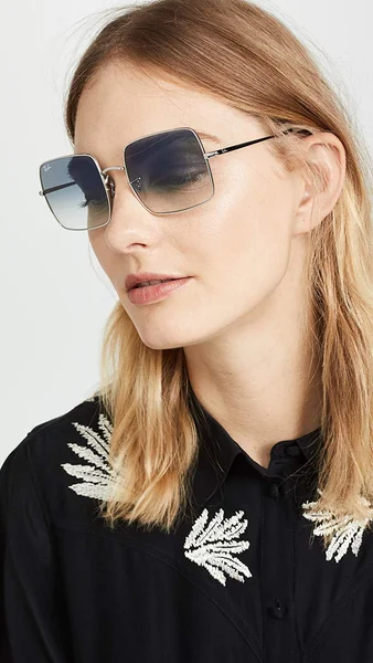 RayBan RB1971 Square 91493F Clear Gradient Blue