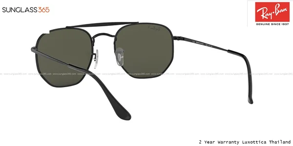 แว่นกันแดด Ray-Ban Marshal RB3648 002/58 Black / Green Polarized image 6 แว่นกันแดด Ray-Ban Marshal RB3648 002/58 Black / Green Polarized image 6