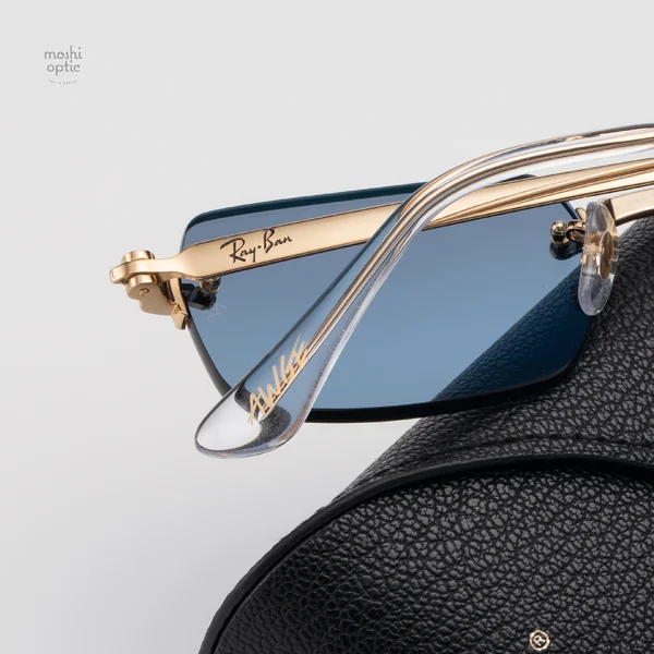 แว่นกันแดด Ray-Ban A$AP Rocky RB3928 001/S2 Arista gold / Blue gradient dark grey image 10