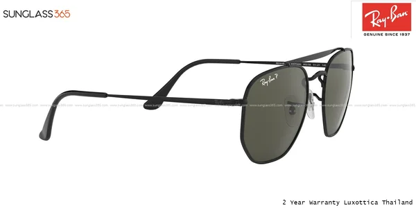 แว่นกันแดด Ray-Ban Marshal RB3648 002/58 Black / Green Polarized image 11 แว่นกันแดด Ray-Ban Marshal RB3648 002/58 Black / Green Polarized image 11