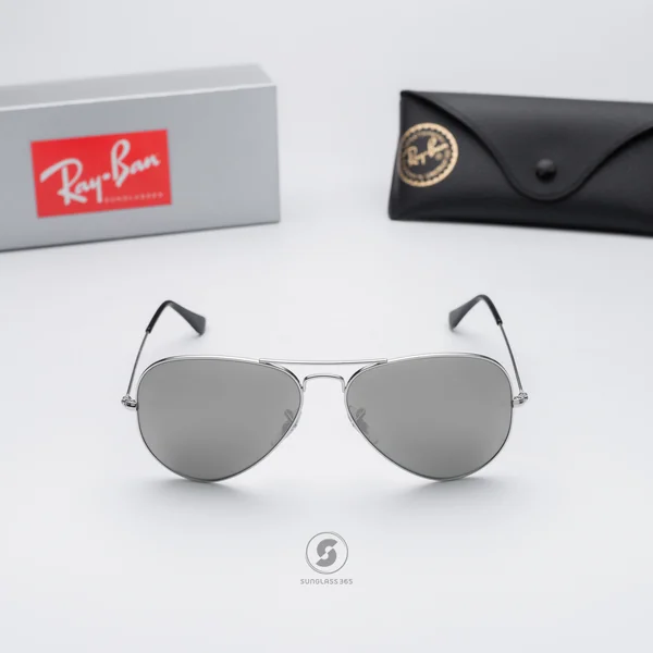 แว่นกันแดด Ray-Ban Aviator large metal RB3025 W3277 Silver / Grey silver mirror image 2 แว่นกันแดด Ray-Ban Aviator large metal RB3025 W3277 Silver / Grey silver mirror image 2